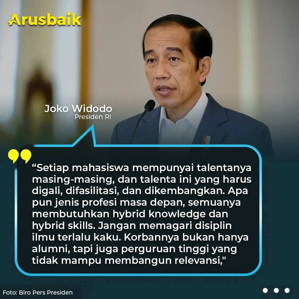 Presiden: Mahasiswa Dibekali Pengetahuan Relevan dengan Zaman