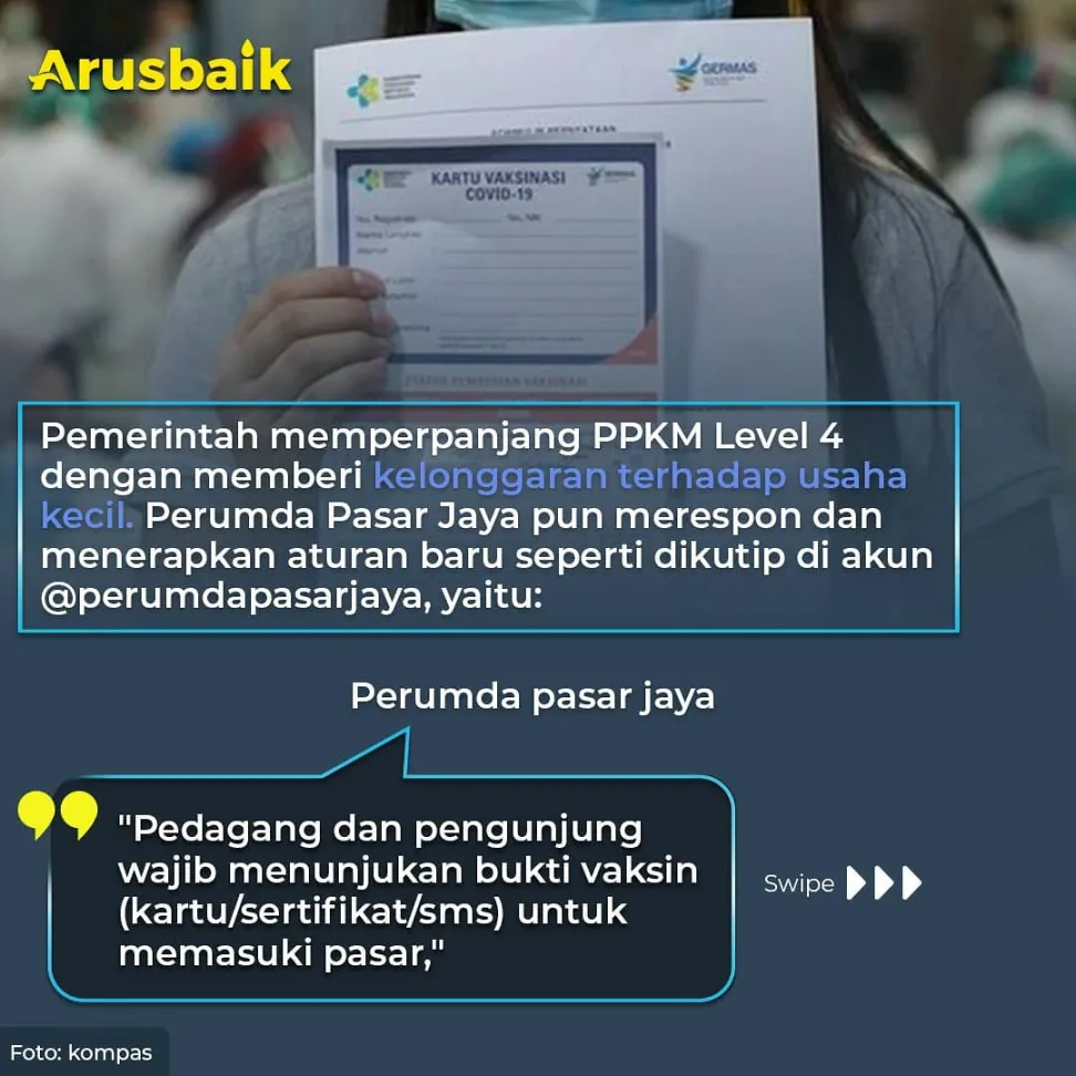 Ini Syarat Terbaru Masuk Pasar & Mal