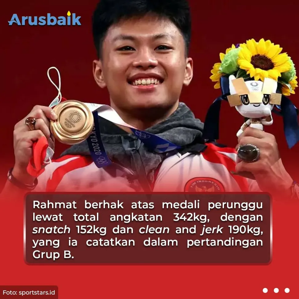 Bravo! Rahmat Erwin Sukses Raih Perunggu Cabang Angkat Besi