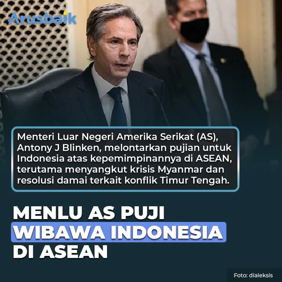 Menlu AS Puji Wibawa Indonesia di ASEAN