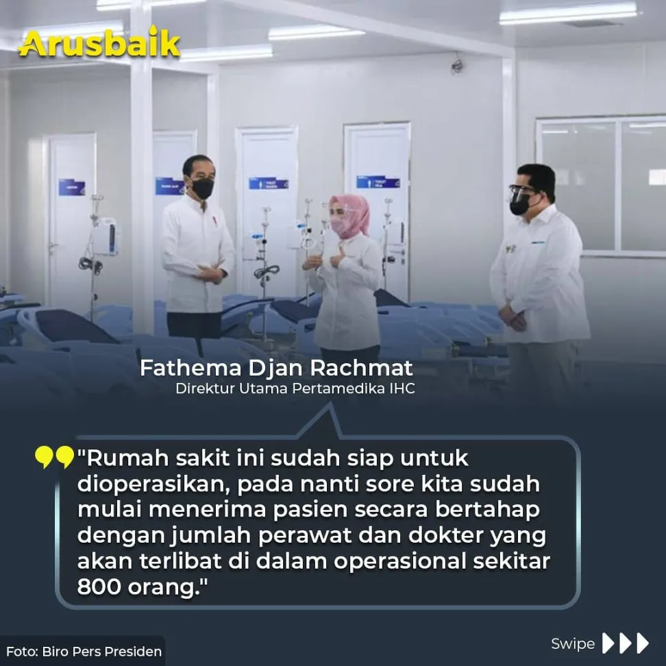 Ada ICU Anak & Ibu, RS Modular Pertamina Diresmikan Presiden