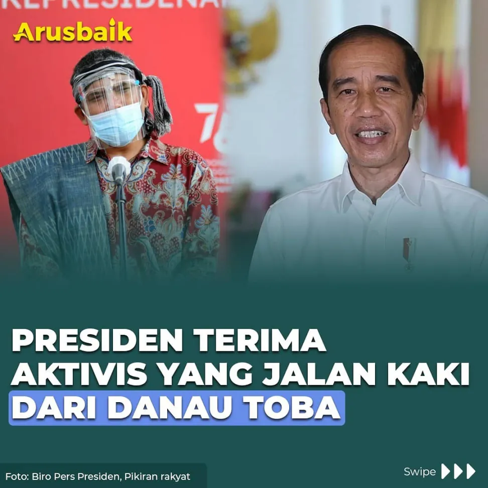 Presiden Terima Aktivis Yang Jalan Kaki Dari Danau Toba