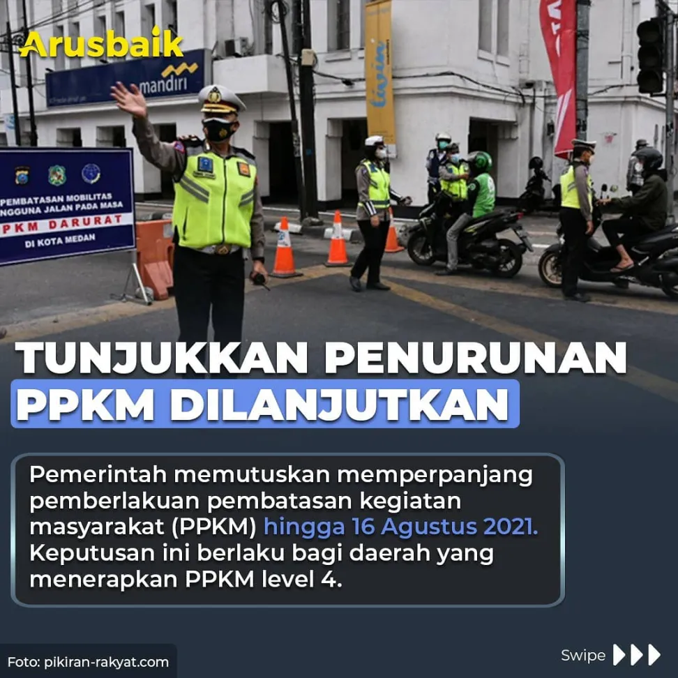 Tunjukkan Penurunan PPKM Dilanjutan