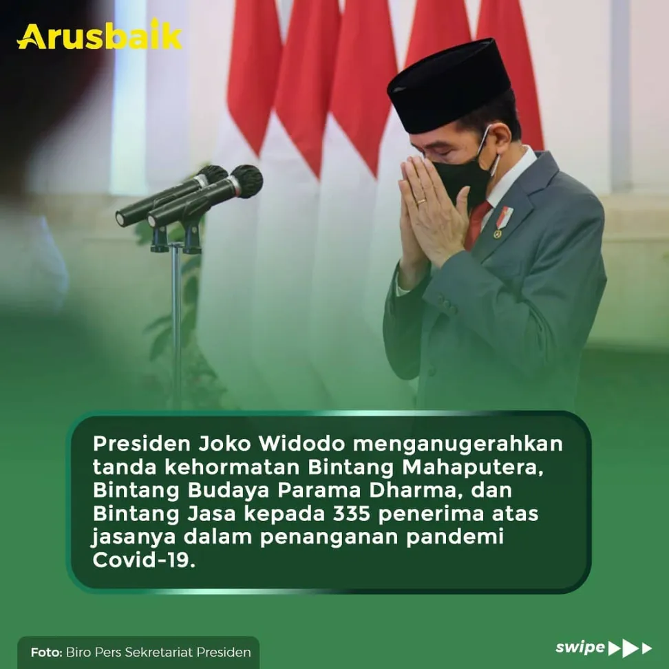 Presiden Anugerahkan Tanda Jasa Kehormatan Bagi 335 Tokoh