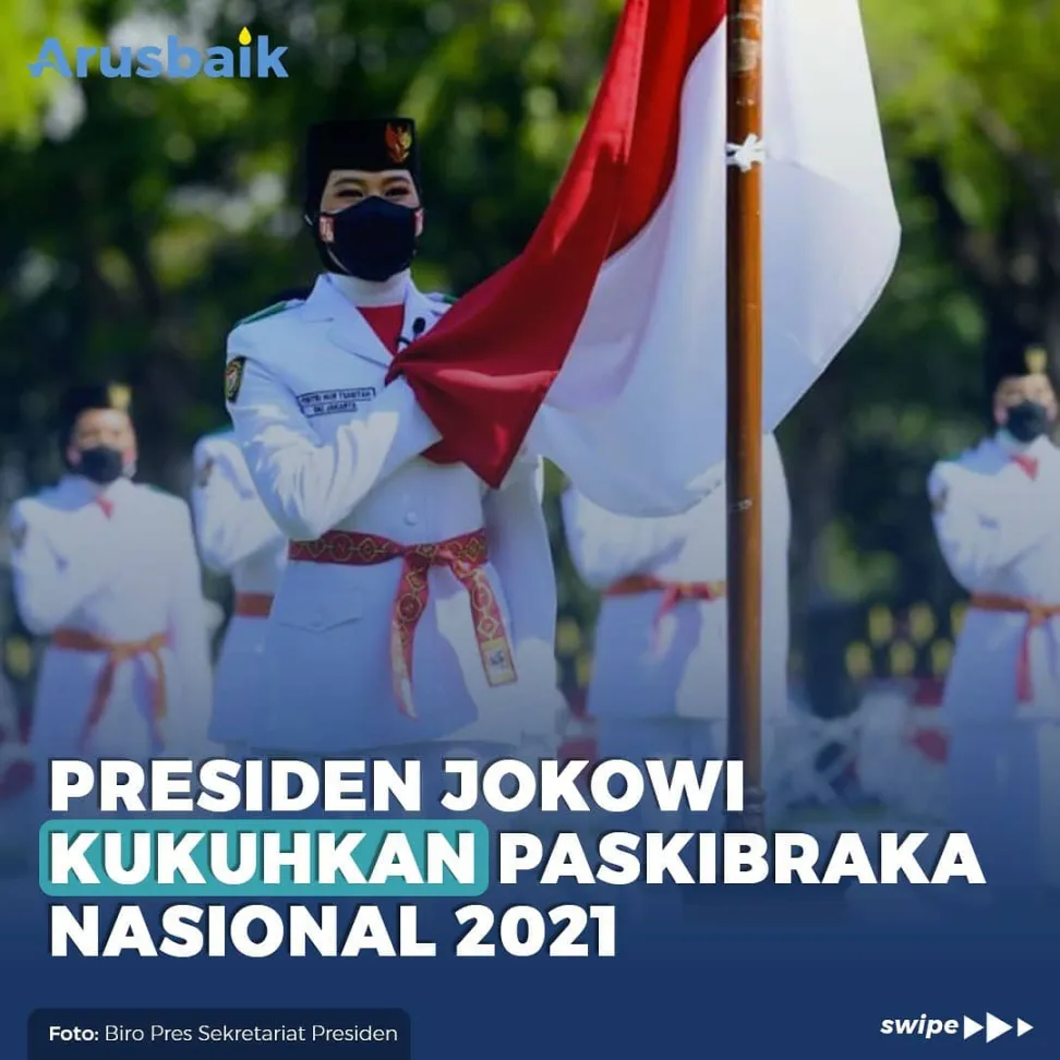 Presiden Jokowi Kukuhkan Paskibraka Nasional 2021