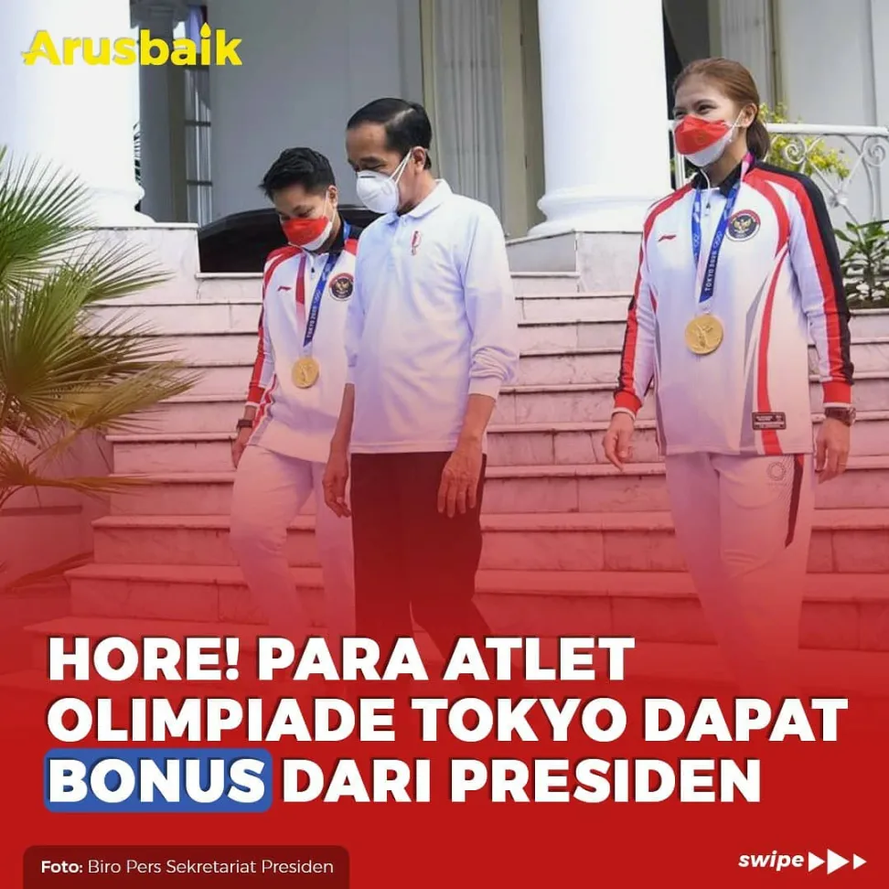 Hore! Para Atlet Olimpiade Tokyo Dapat Bonus dari Presiden