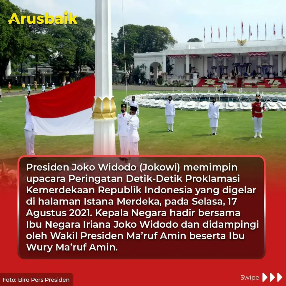 Berbusana Adat Lampung, Presiden Pimpin Upacara HUT Ke-76 RI
