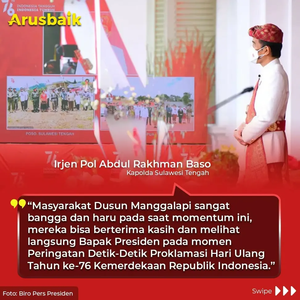 Presiden Sapa Warga Poso & Merauke Via Konferensi Video