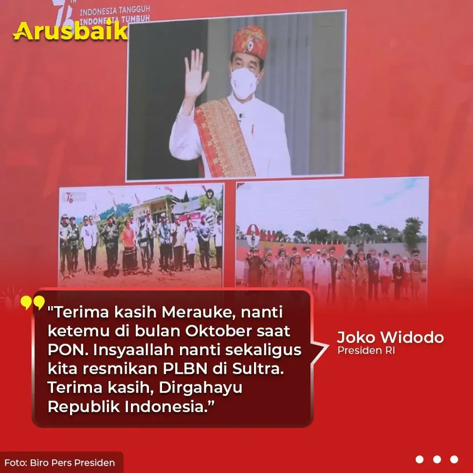Presiden Sapa Warga Poso & Merauke Via Konferensi Video