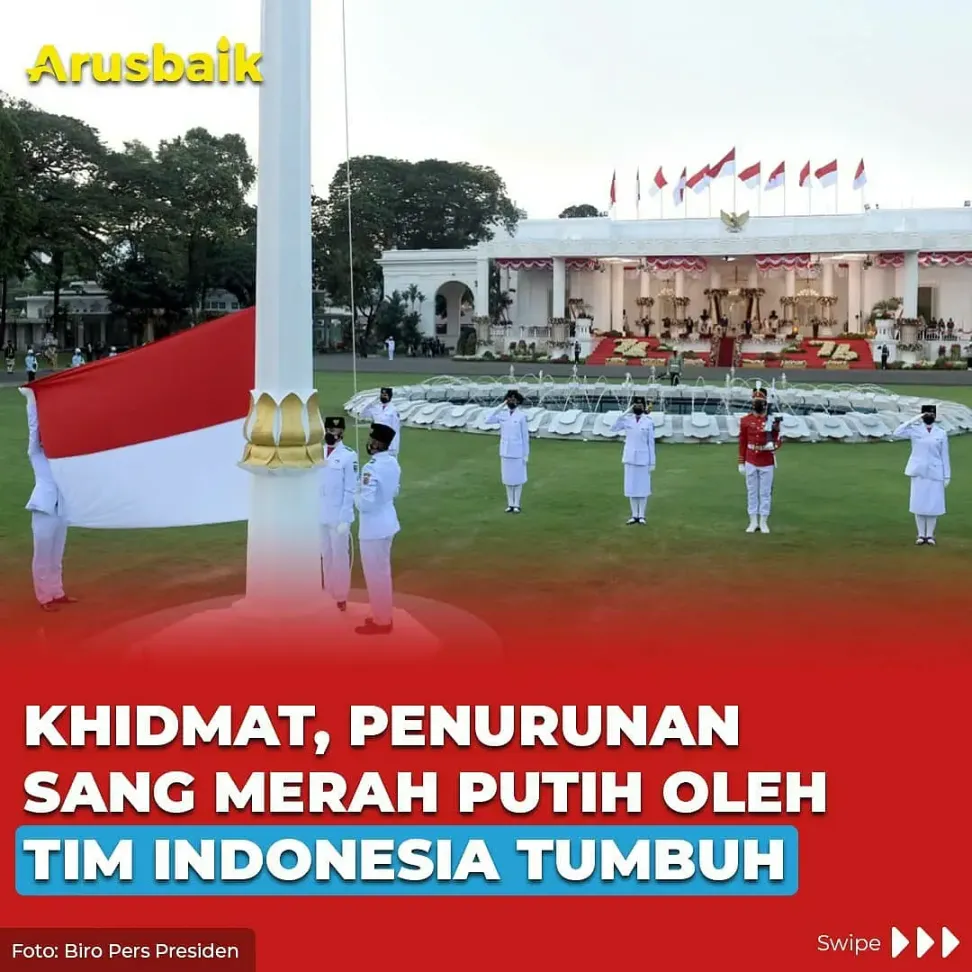 Khidmat, Penurunan Sang Merah Putih Oleh Tim Indonesia Tumbuh