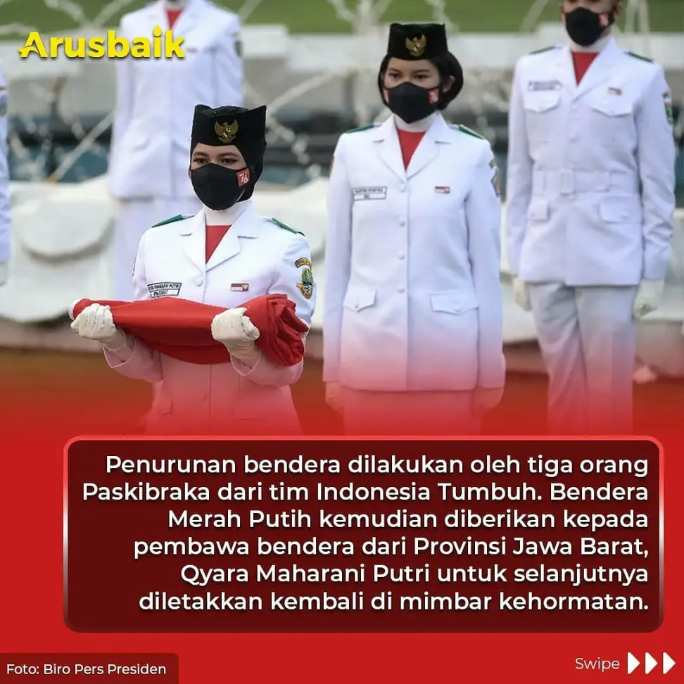 Khidmat, Penurunan Sang Merah Putih Oleh Tim Indonesia Tumbuh