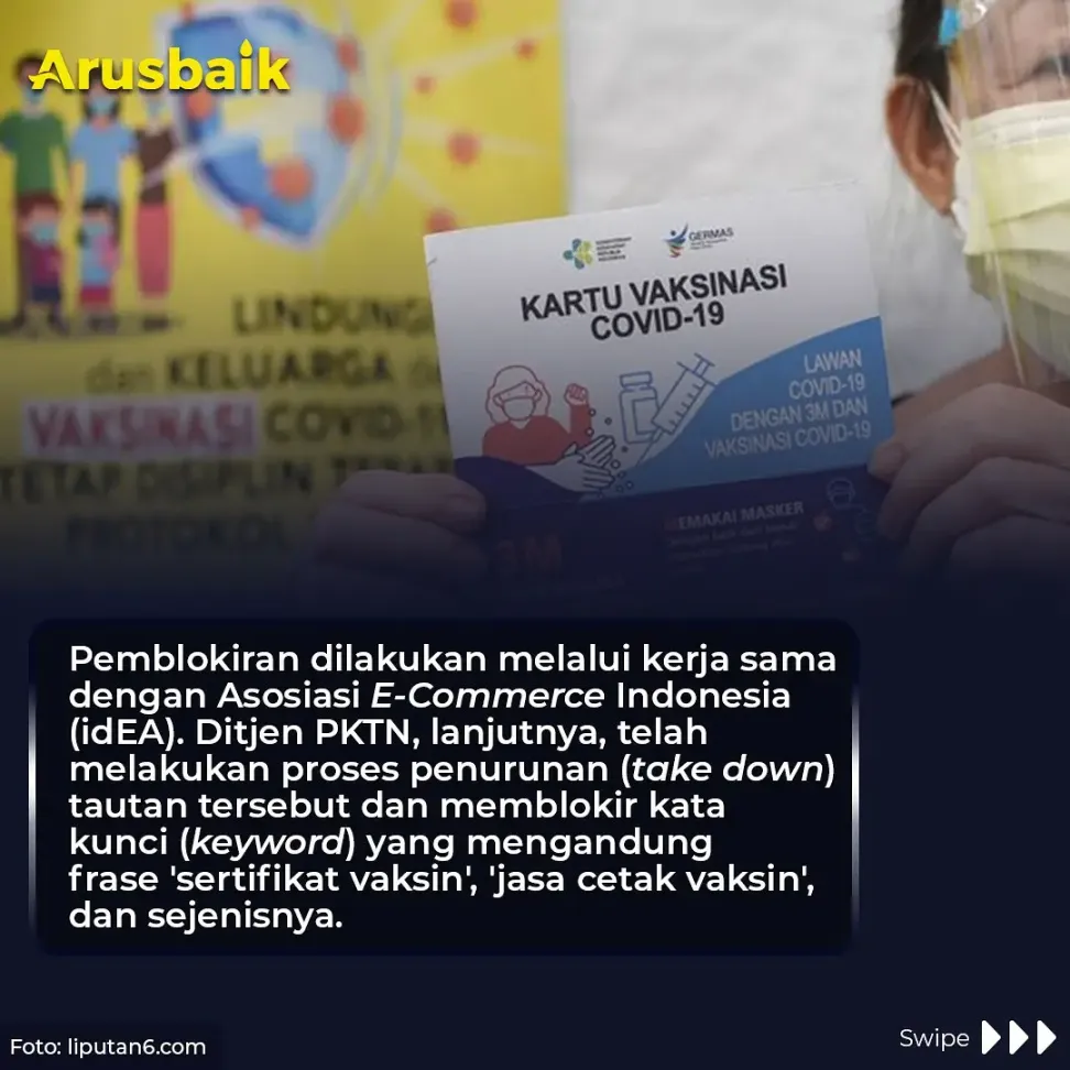 Cegah Penyalahgunaan Data, Kemendag Blokir Jasa Cetak Kartu Vaksin