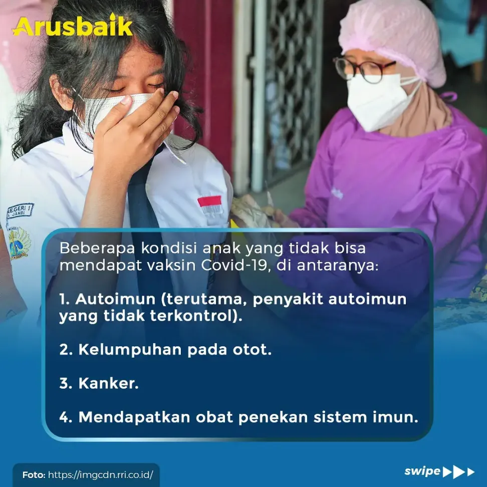Catat! 9 Kondisi Anak Yang Tidak Boleh Divaksin Covid-19