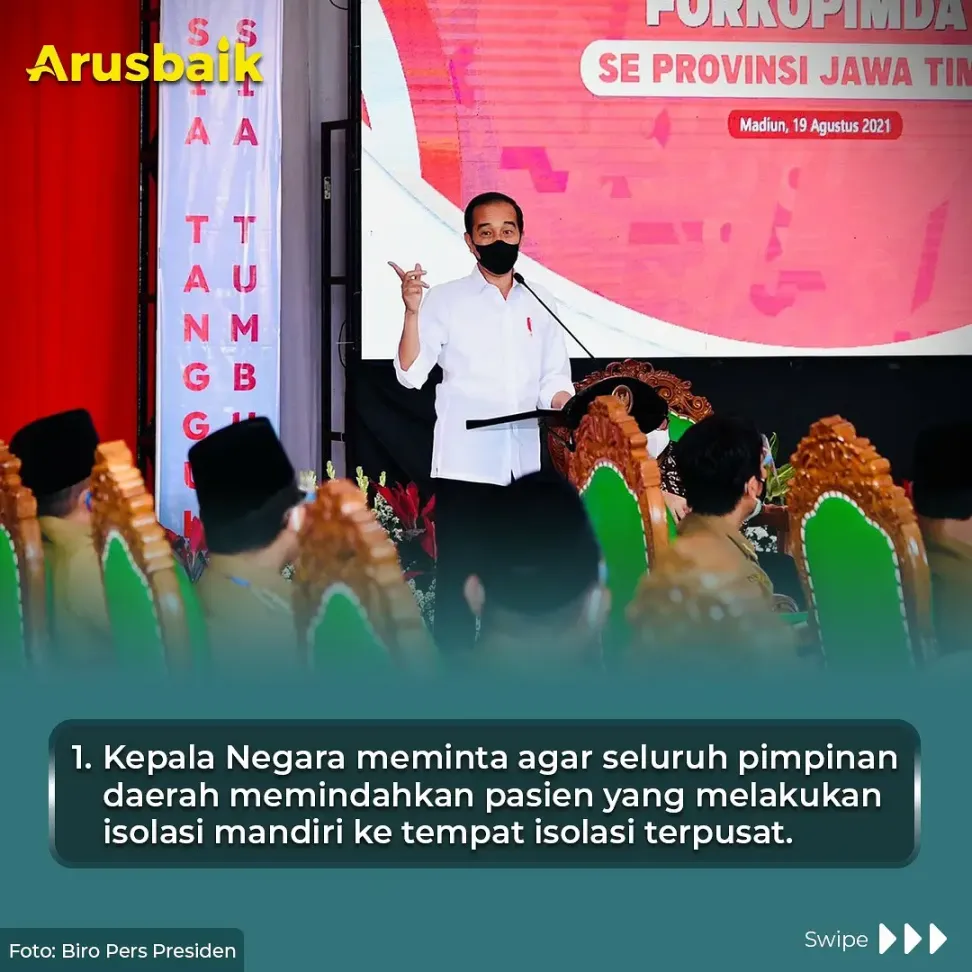 Presiden Tegaskan 3 Hal Kepada Seluruh Kepala Daerah