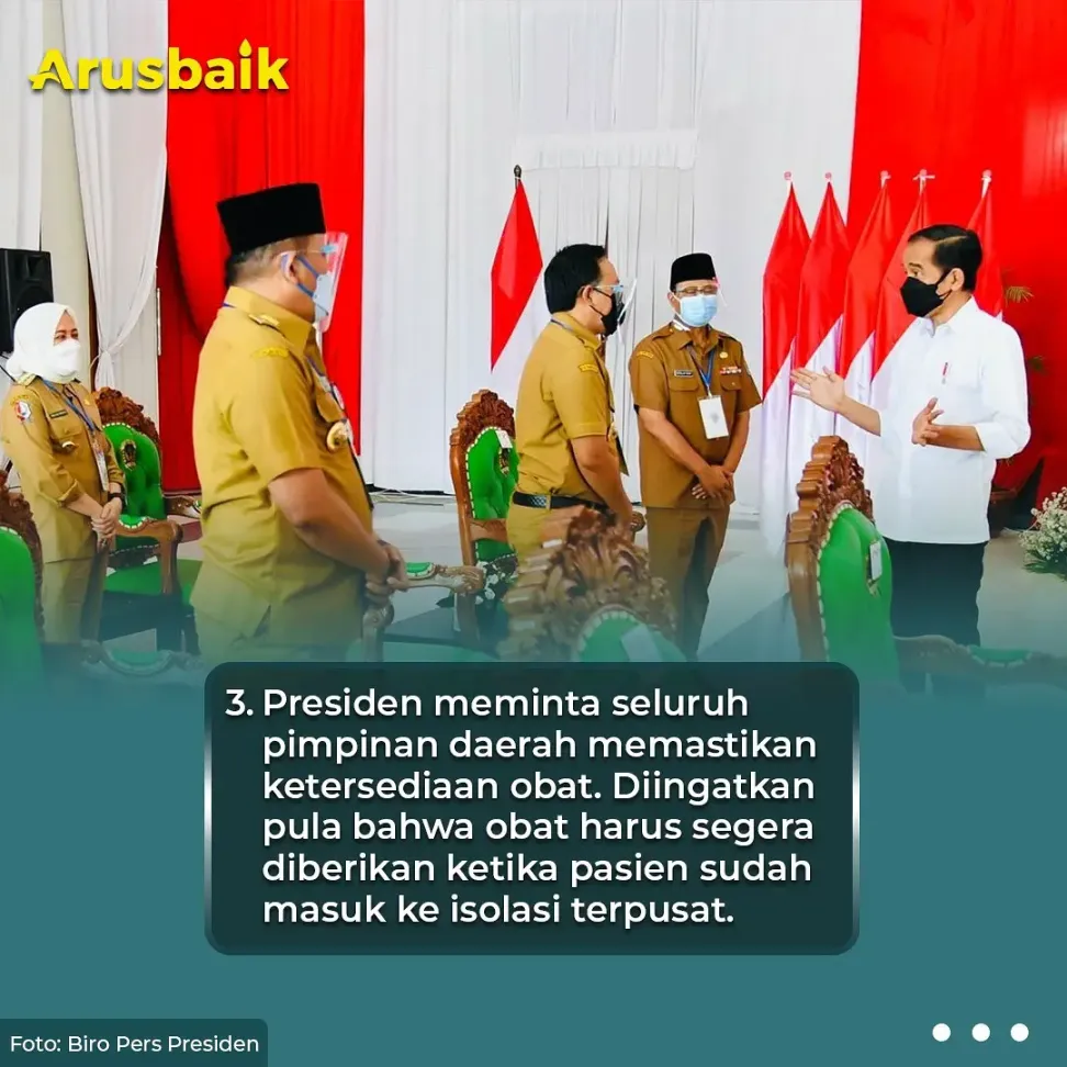 Presiden Tegaskan 3 Hal Kepada Seluruh Kepala Daerah