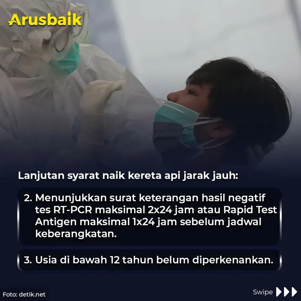 Ini Syarat Naik Kereta Api Jauh & Dekat, Pada PPKM Level 3