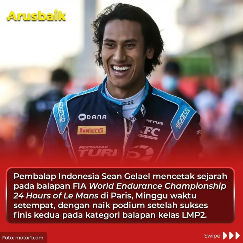 Ukir Sejarah, Pebalap Indonesia Naik Podium Balap di Le Mans 24