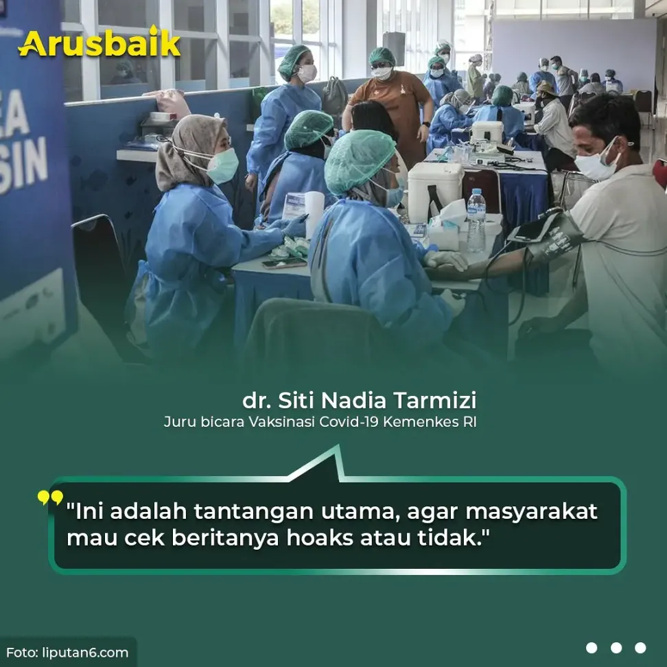 Hoaks Adalah Musuh Terbesar Percepatan Vaksin