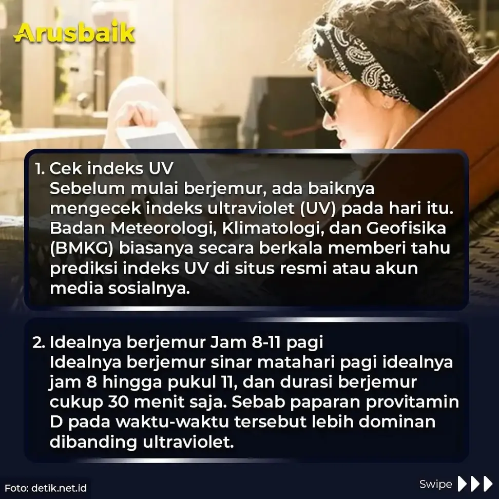 Nih! 5 Tips Berjemur Matahari Pagi agar Manfaatnya Maksimal
