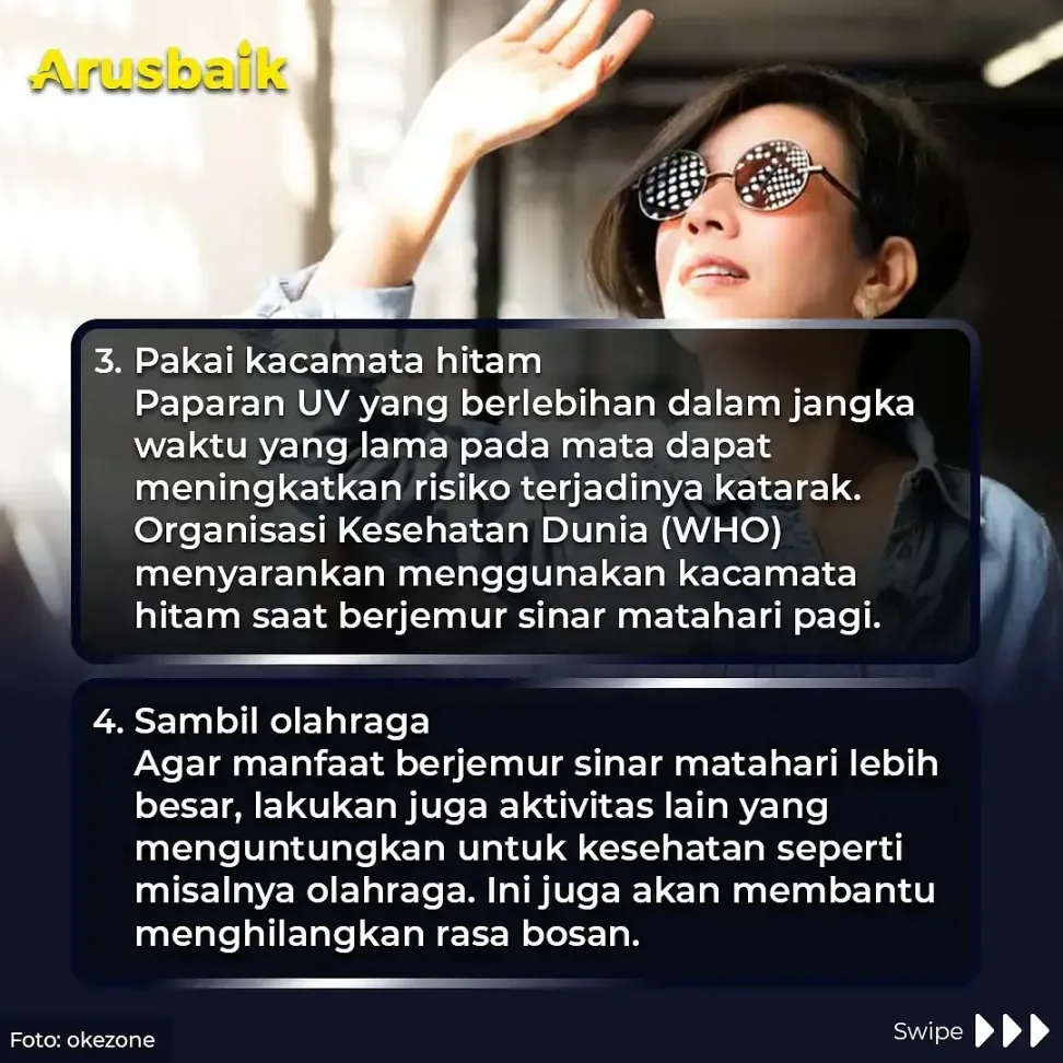 Nih! 5 Tips Berjemur Matahari Pagi agar Manfaatnya Maksimal