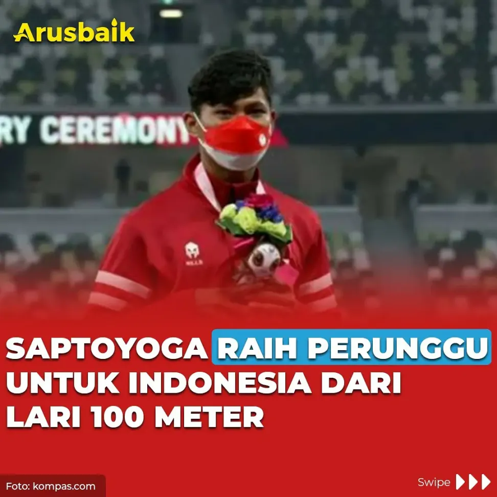 Saptoyoga Raih Perunggu Untuk Indonesia Dari Lari 100 Meter