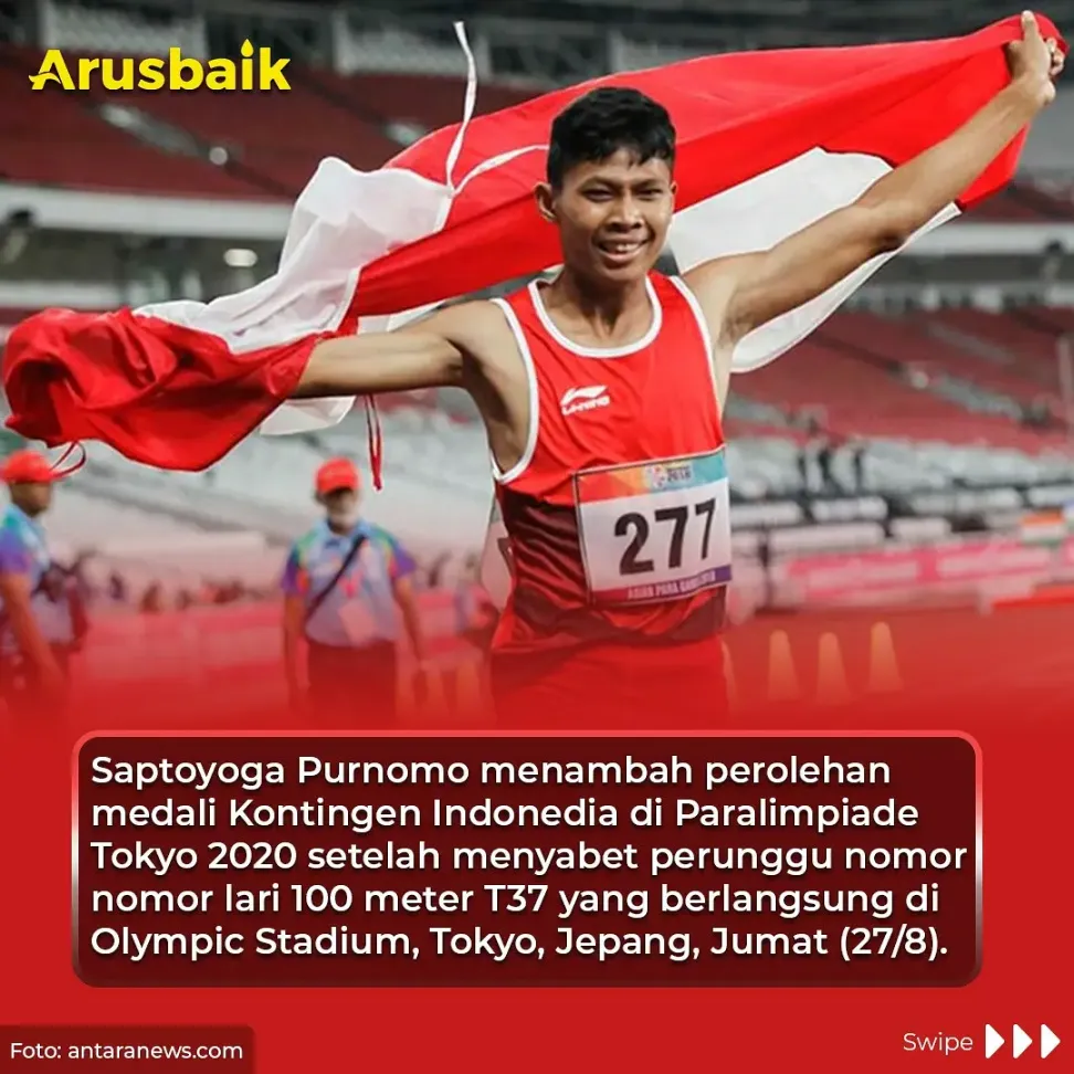 Saptoyoga Raih Perunggu Untuk Indonesia Dari Lari 100 Meter