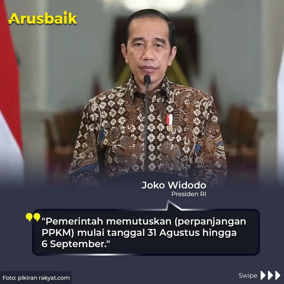 Pemerintah Lanjutkan Keberhasilan PPKM Hingga 6 September