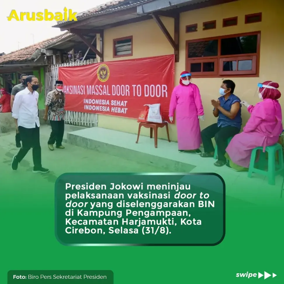Kunjungi Cirebon, Presiden Apresiasi Vaksinasi "Jemput Bola" Di Rumah Warga