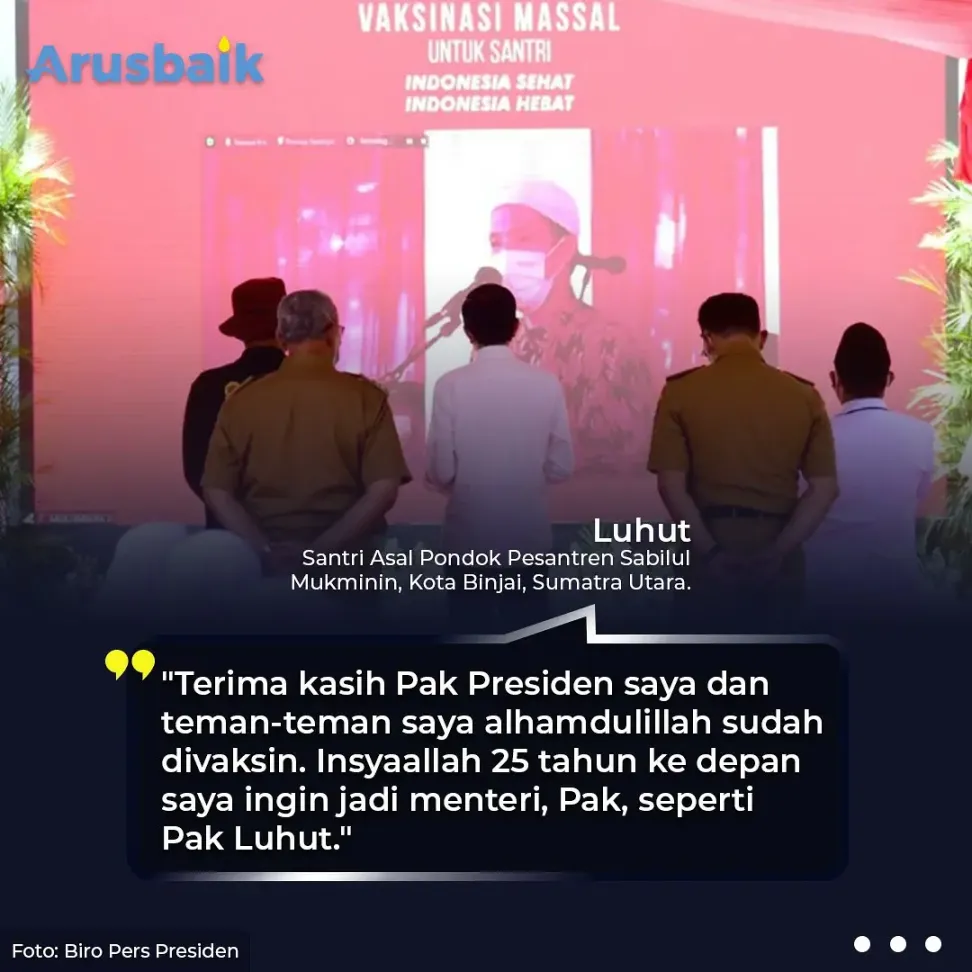 Mantap! Ribuan Santri & Pelajar Kab. Kuningan Telah Divaksin