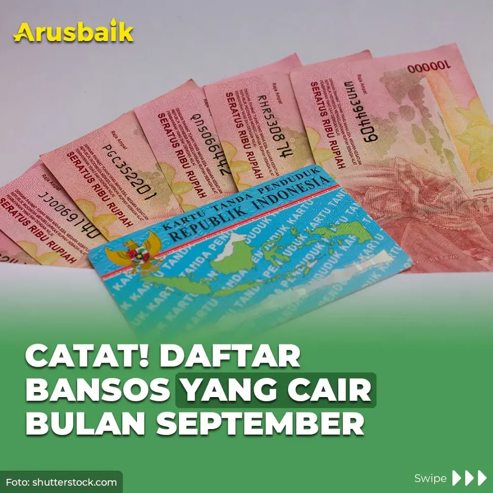 Catat! Daftar Bansos yang Cair Bulan September