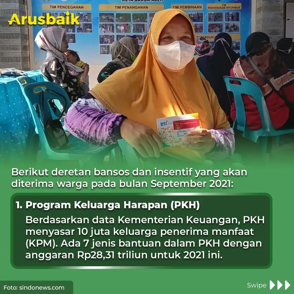 Catat! Daftar Bansos yang Cair Bulan September