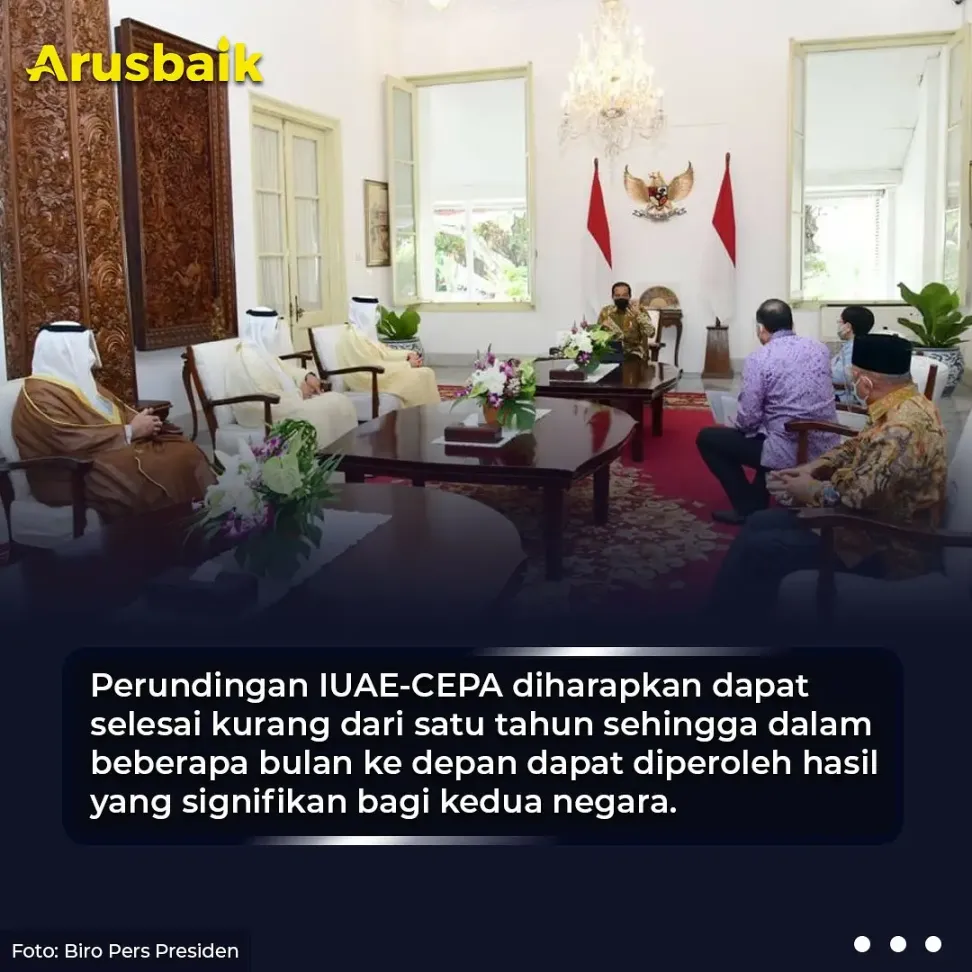Komitmen Indonesia & UEA Kerjasama Pemulihan Ekonomi