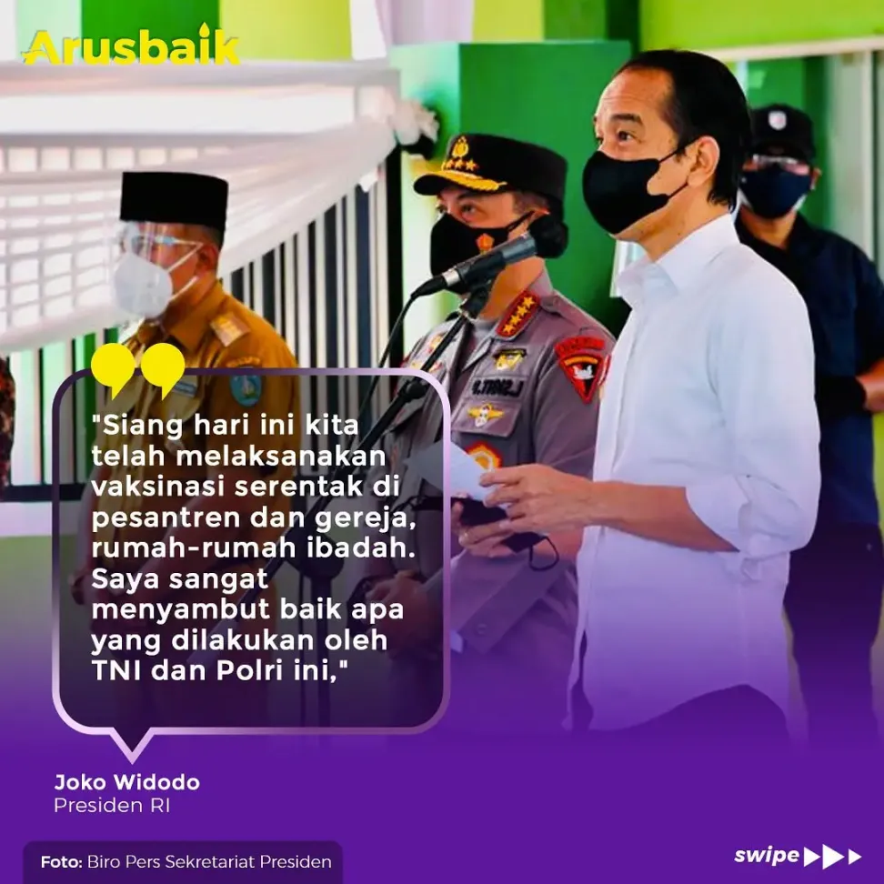 Hore! Vaksinasi Massal Covid di Rumah Ibadah Diapresiasi Presiden