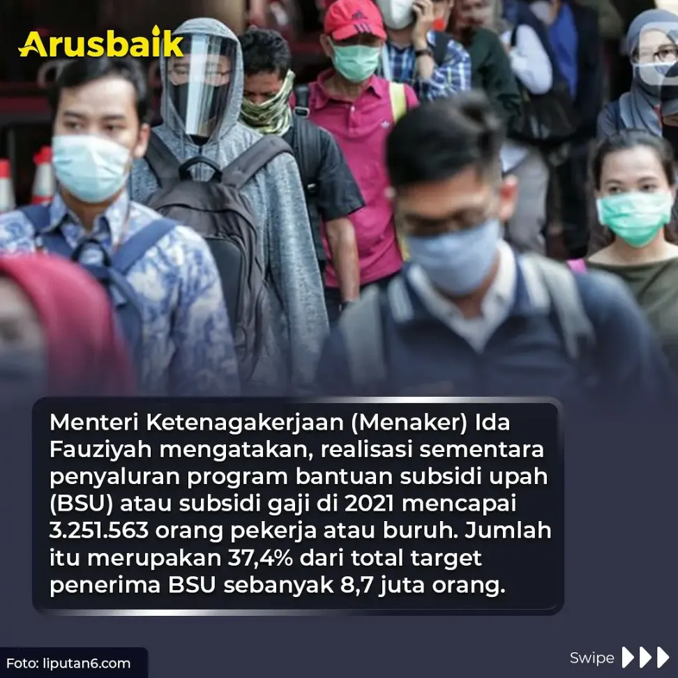Yes! Subsidi Gaji Telah Disalurkan Pada 3,2 Juta Pekerja Sepanjang 2021