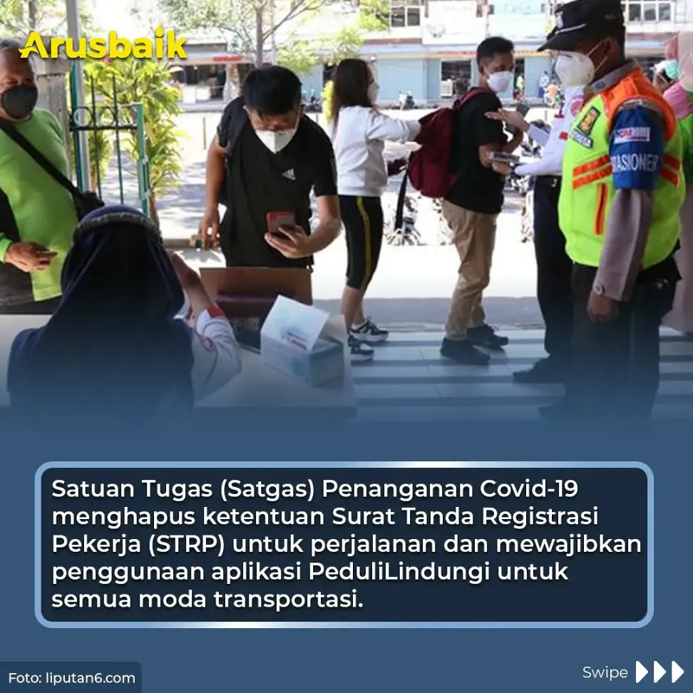 Simak! STRP Dihapus Diganti Aplikasi PeduliLindungi