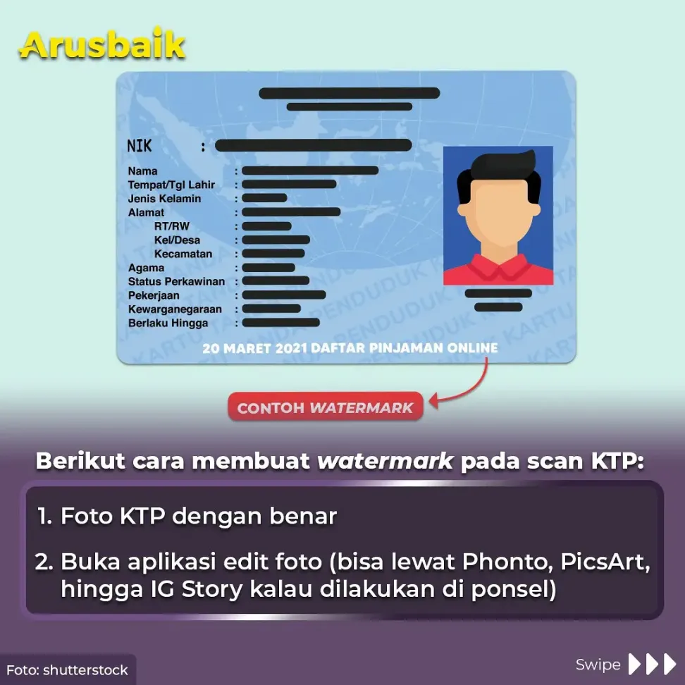 Catat! Ini Cara Buat Watermark Saat Kirim File KTP