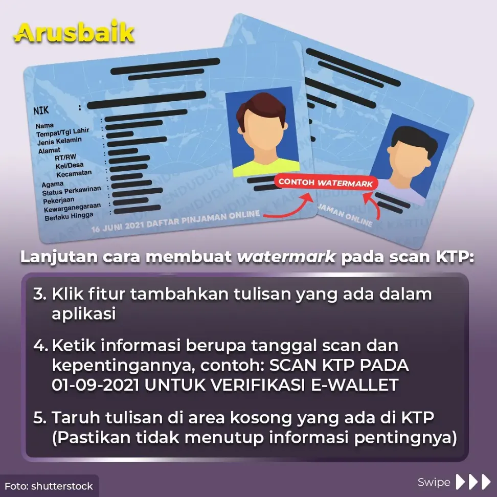 Catat! Ini Cara Buat Watermark Saat Kirim File KTP