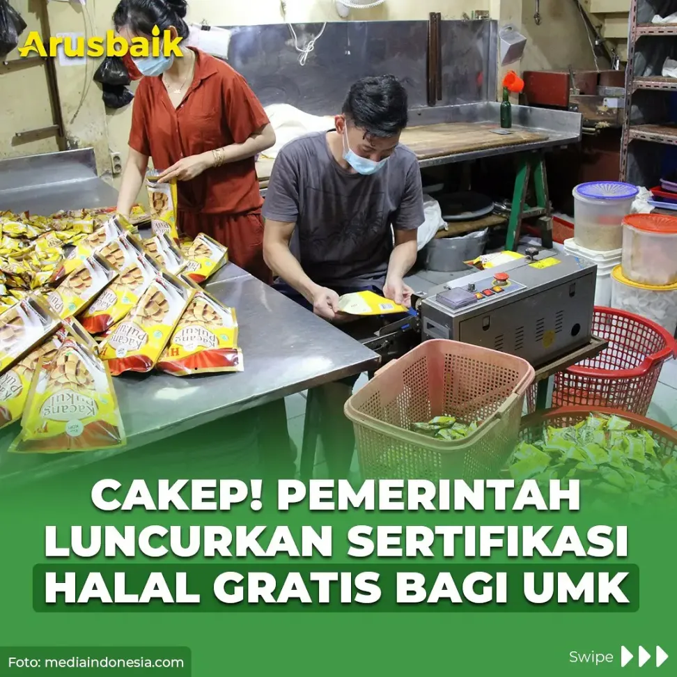 Cakep! Pemerintah Luncurkan Sertifikat Halal Gratis Bagi UMK