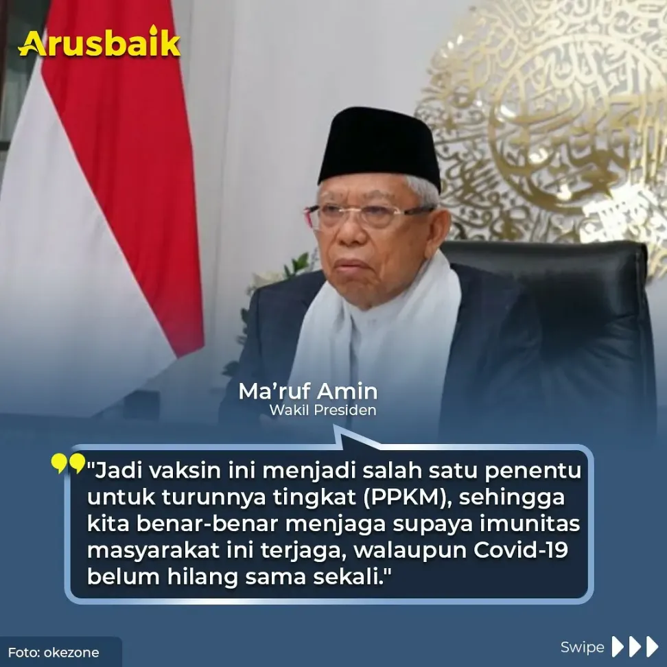 Ingat! Vaksinasi Covid-19 Kini Jadi Syarat Turun Level PPKM