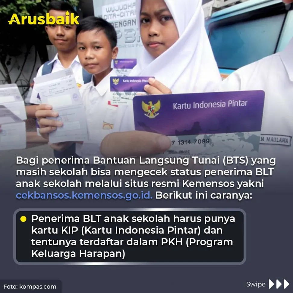Catat! Cara Cek BLT Anak Sekolah SD hingga SMA