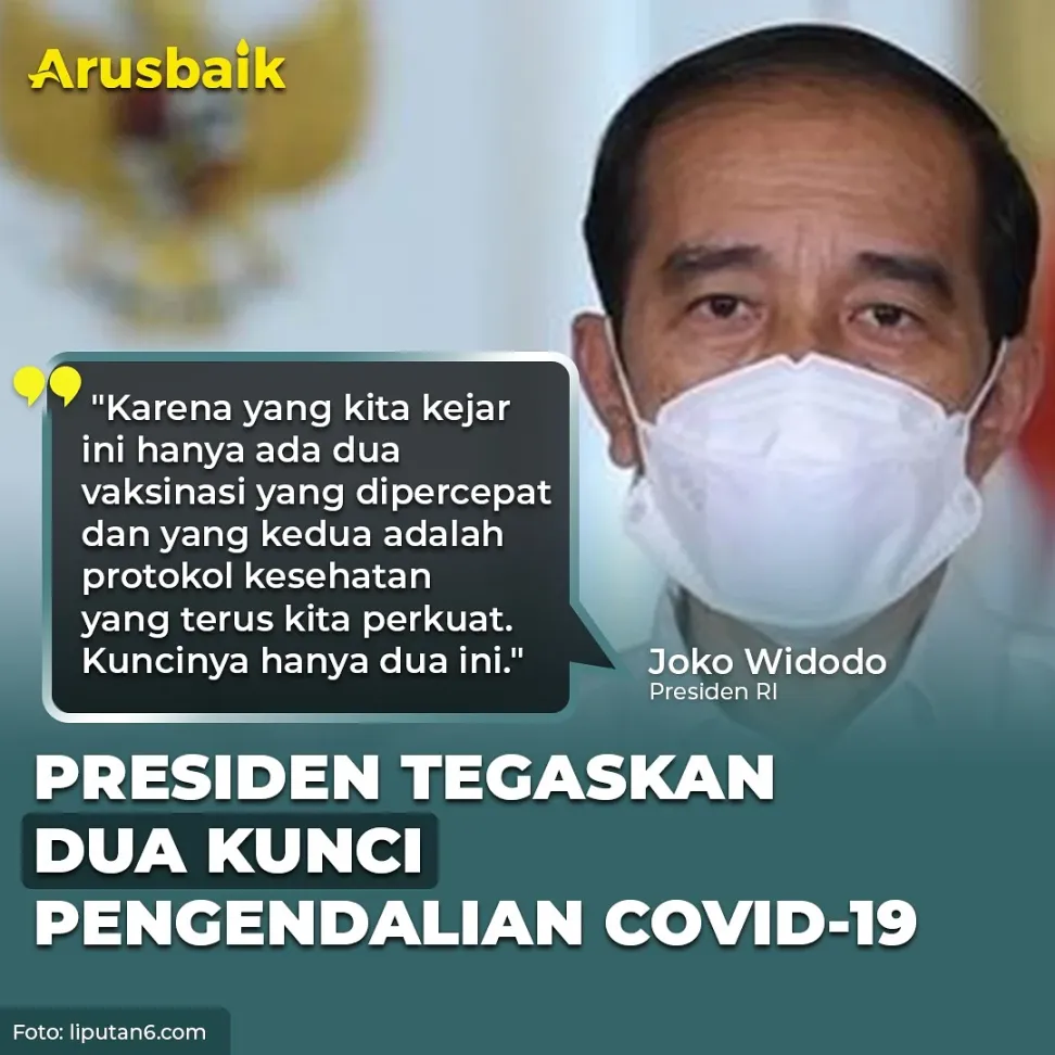 Presiden Tegaskan Dua Kunci Pengendalian Covid-19