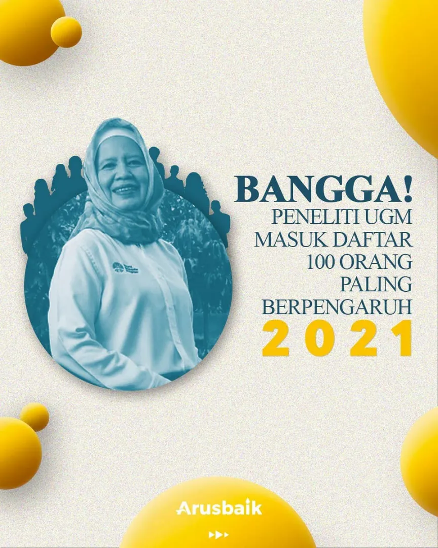 Bangga! Peneliti UGM Masuk Daftar 100 Orang Paling Berpengaruh 2021