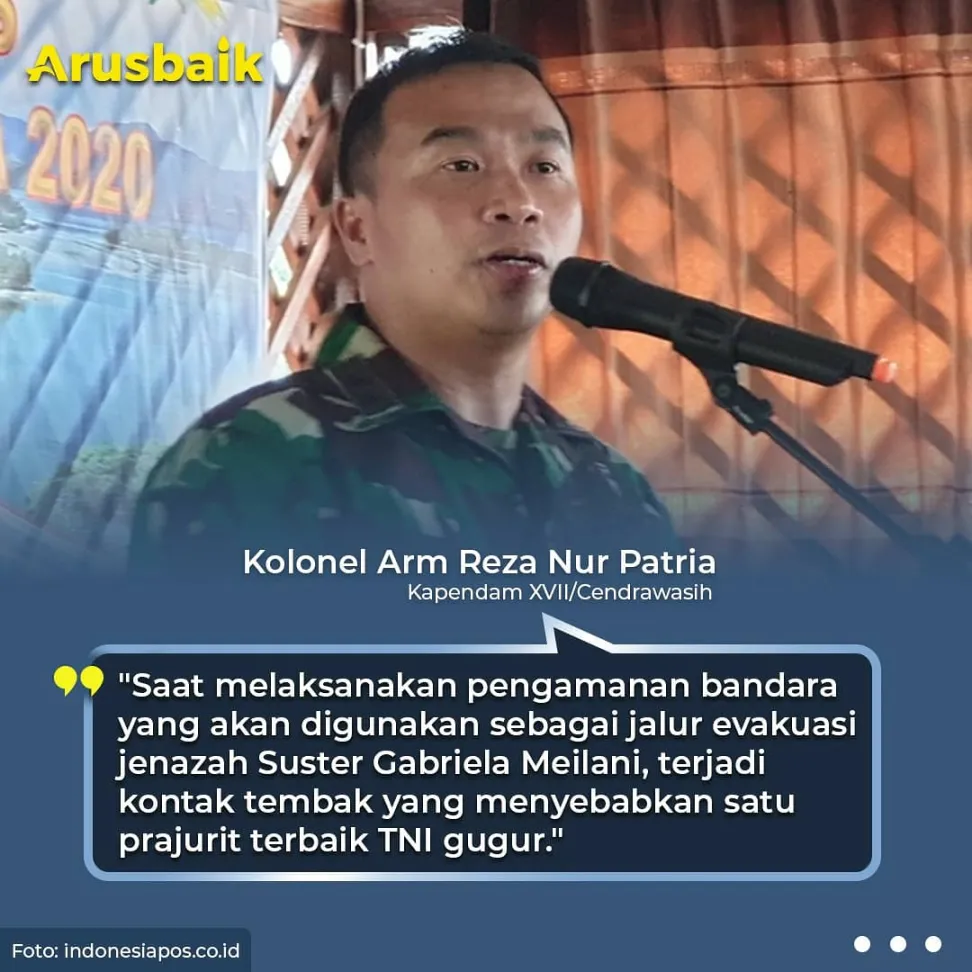 Kontak Tembak Terjadi Lagi, Prajurit Gugur Amankan Heli