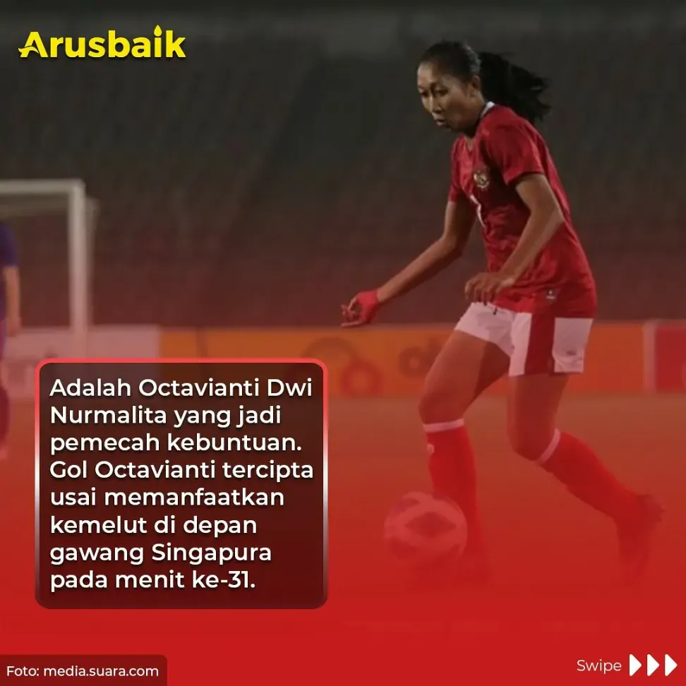Libas Singapura Timnas Sepak bola Putri Indonesia Lolos ke Piala Asia 2022