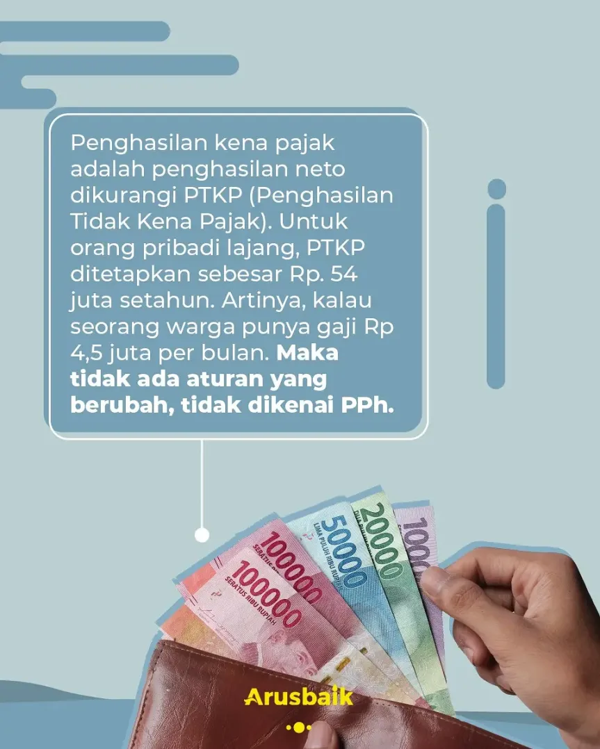 Hoaks! Gaji Rp. 5 juta Kena Pajak 5%