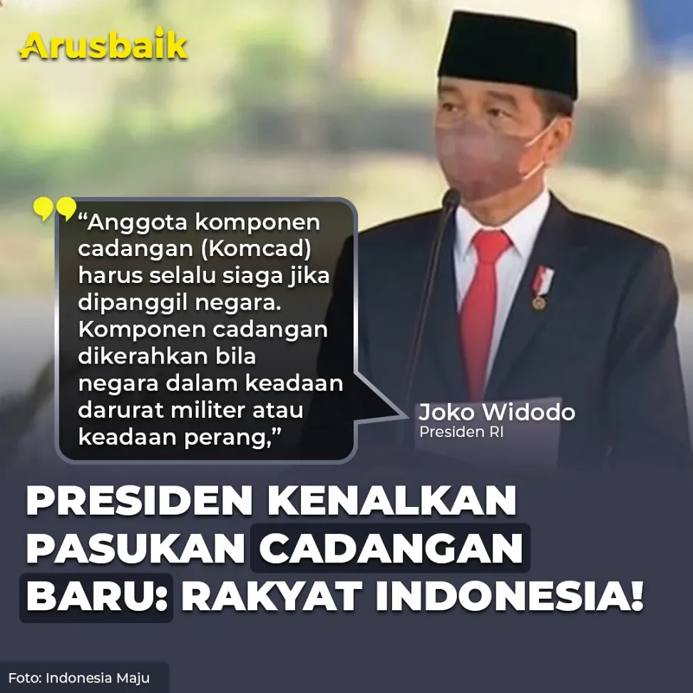 Presiden Kenalkan Pasukan Cadangan Baru: Rakyat Indonesia!