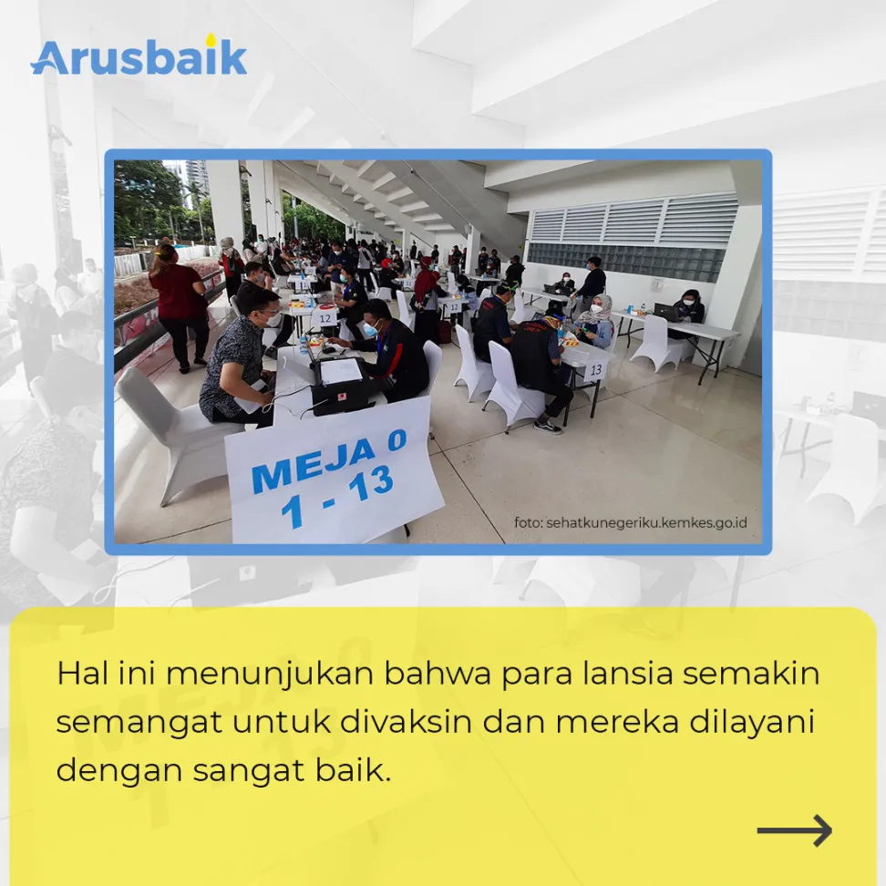 Lansia Makin Antusias Ikut Vaksinasi Covid-19