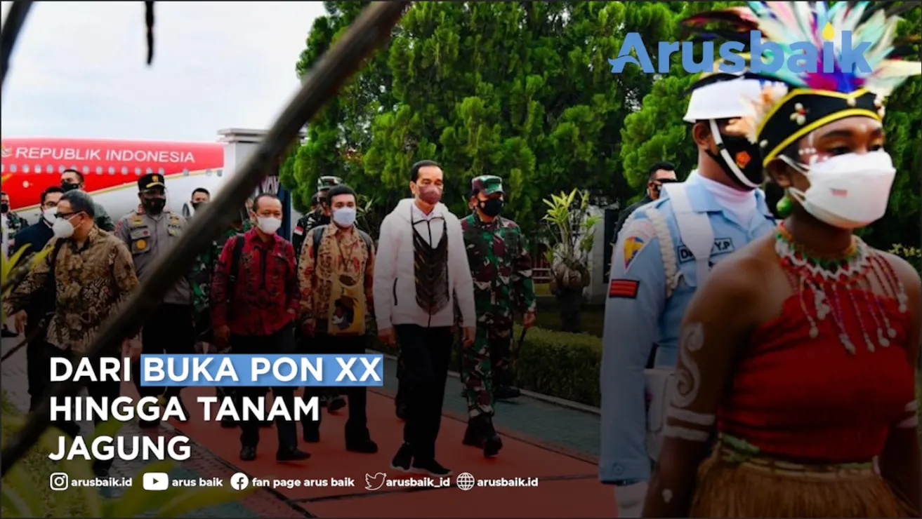 Kegiatan Presiden Dari Buka PON XX Hingga Tanam Jagung