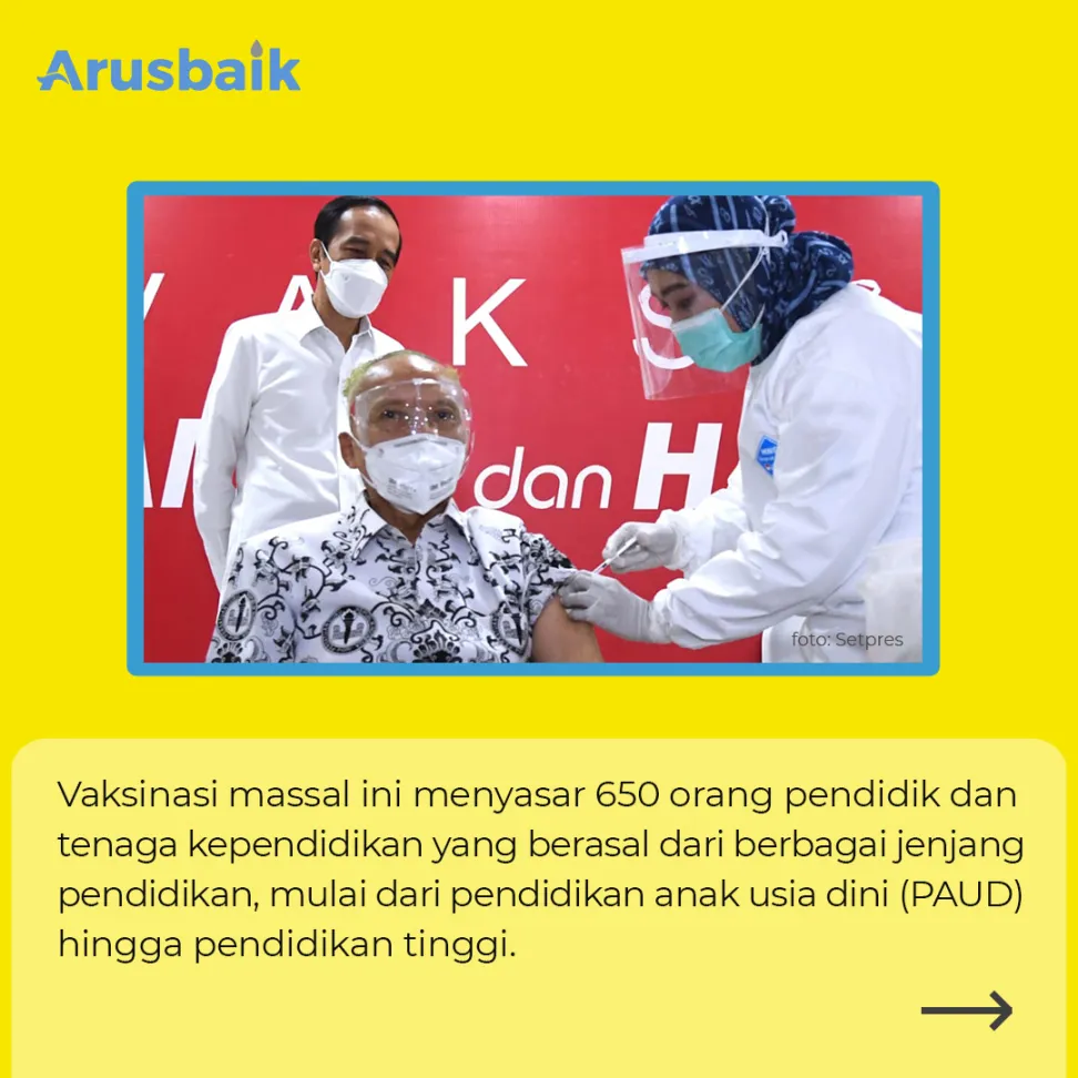 Vaksin Massal Tenaga Pendidik dan Kependidikan