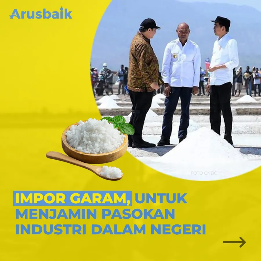 Impor Garam, Untuk Menjamin Pasokan Industri Dalam Negeri